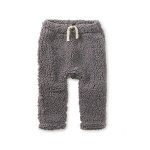 NWT Tea Collection Sherpa Baby Pants Storm Gray 3-6 Months
